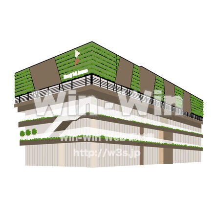 総合自治会館のCG・イラスト素材 W-029327