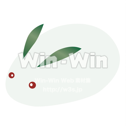 雪ウサギのCG・イラスト素材 W-028903