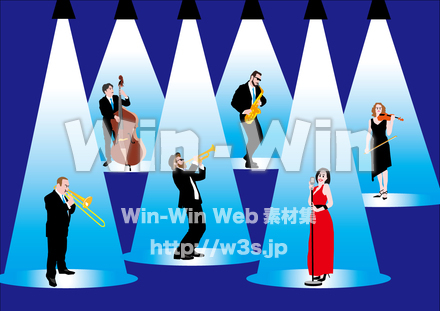JAZZ BANDのCG・イラスト素材 W-029623