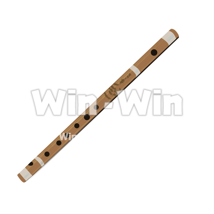 バンスリ（楽器）のCG・イラスト素材 W-030141