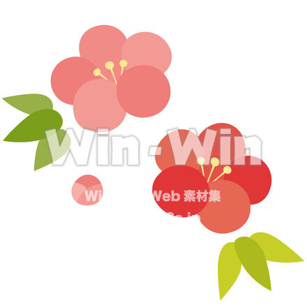 梅アイコンのCG・イラスト素材 W-030227