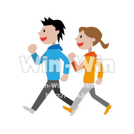 歩く人のCG・イラスト素材 W-030678