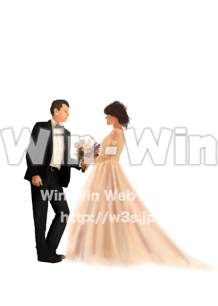 新郎新婦のCG・イラスト素材 W-030067