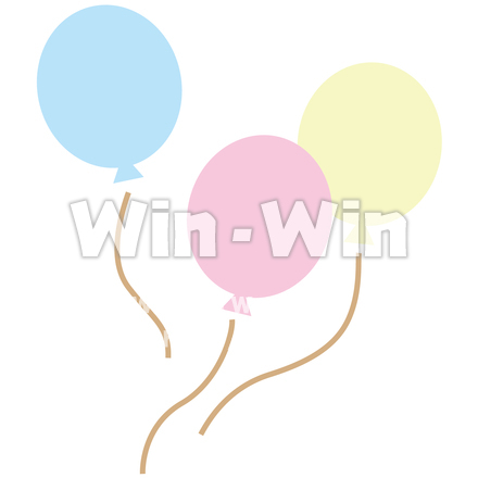 風船のCG・イラスト素材 W-030292