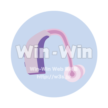 補聴器のCG・イラスト素材 W-030652