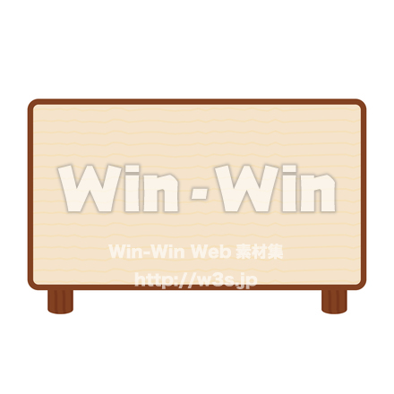 木製看板のCG・イラスト素材 W-030072