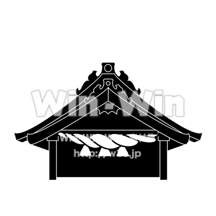 出雲大社のシルエット素材 W-030045