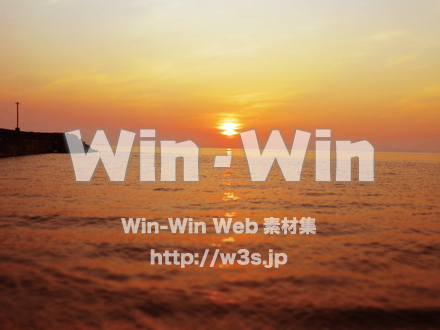 日の出1の写真素材 W-030749