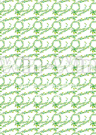 生き生きとした植物のA4背景のCG・イラスト素材 W-030492