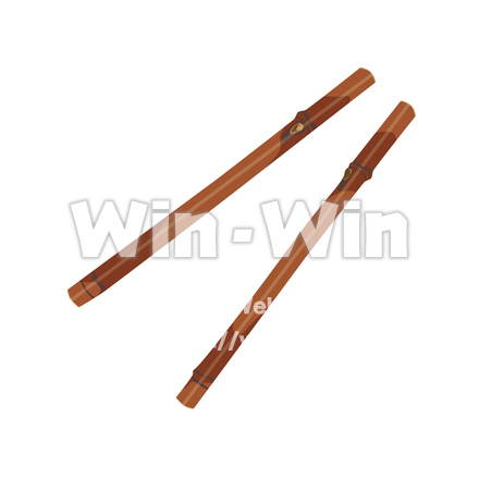 こきりこのCG・イラスト素材 W-030015