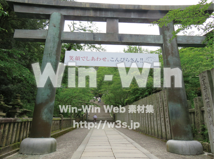 金比羅山鳥居の写真素材 W-030770