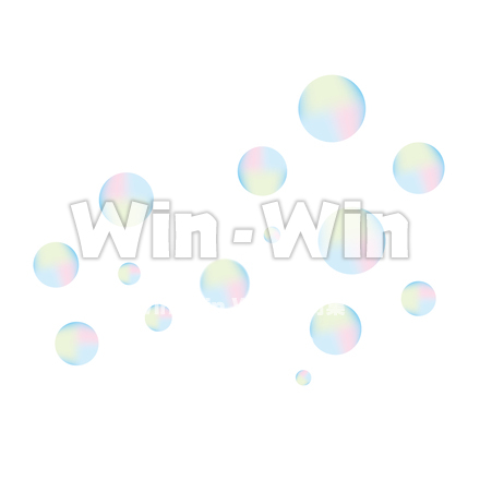 シャボン玉のイメージのCG・イラスト素材 W-030080