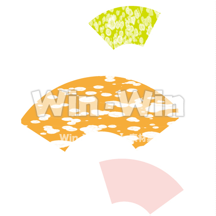 扇形３種のCG・イラスト素材 W-030764