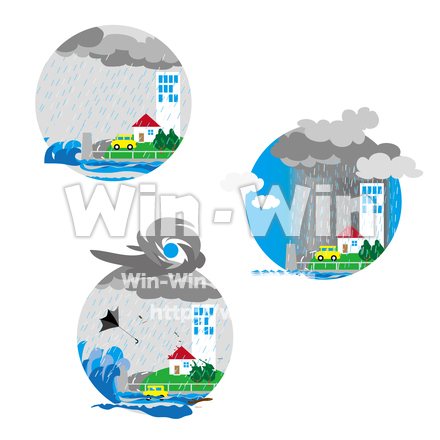 災害のCG・イラスト素材 W-030225
