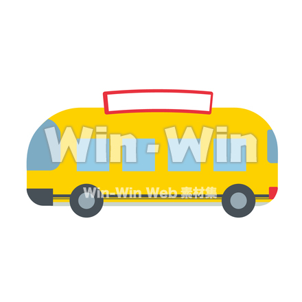 幼稚園バスのCG・イラスト素材 W-030074