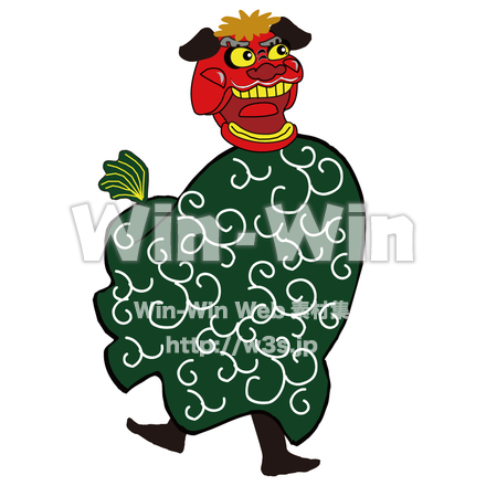 獅子舞2のCG・イラスト素材 W-030786