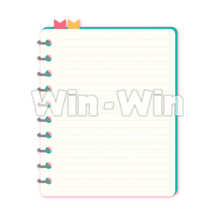 メモ帳のCG・イラスト素材 W-030215