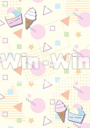 ポップでカラフルな背景素材A5のCG・イラスト素材 W-030559