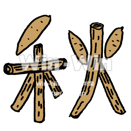 秋のシルエット素材 W-030695