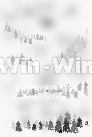 冬景色樹林のCG・イラスト素材 W-030039