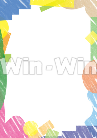 マスク使用　背景のCG・イラスト素材 W-030568