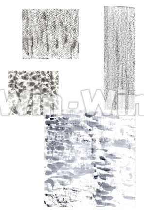 水墨模様4種のCG・イラスト素材 W-030772