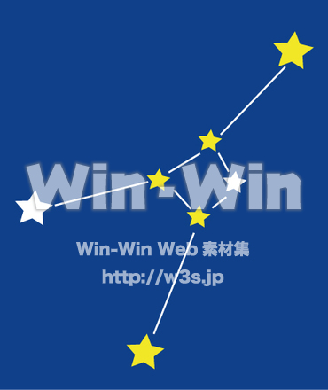 かに座_星配置1のCG・イラスト素材 W-030809