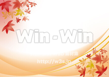 マスクを使ったモミジの背景のCG・イラスト素材 W-030618