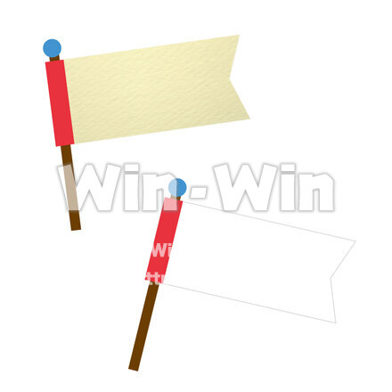 フラッグのCG・イラスト素材 W-030106