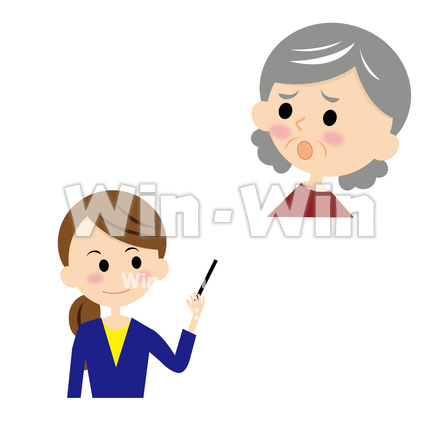 講師と受講者のCG・イラスト素材 W-030693