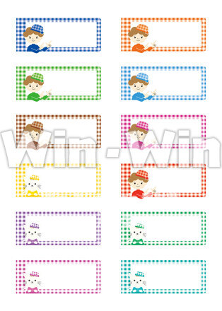 ラベルのCG・イラスト素材 W-030604