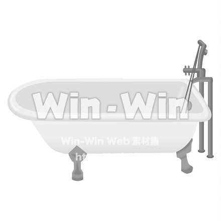 猫足バスタブのCG・イラスト素材 W-019525