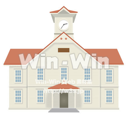 札幌時計台のCG・イラスト素材 W-019528