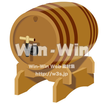 樽のCG・イラスト素材 W-019526